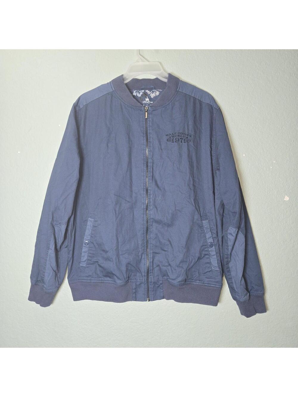 Disney Parks Blue Walt Disney World 1971 Bomber Jacket Size Large